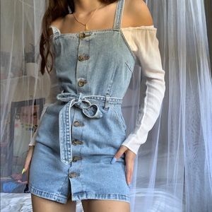 DENIM BUTTON UP DRESS